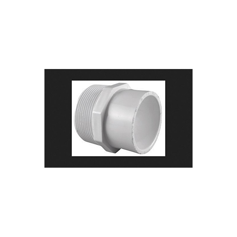 Charlotte Pipe Adapter SCH 40 PVC 2" X 1-1/2" White