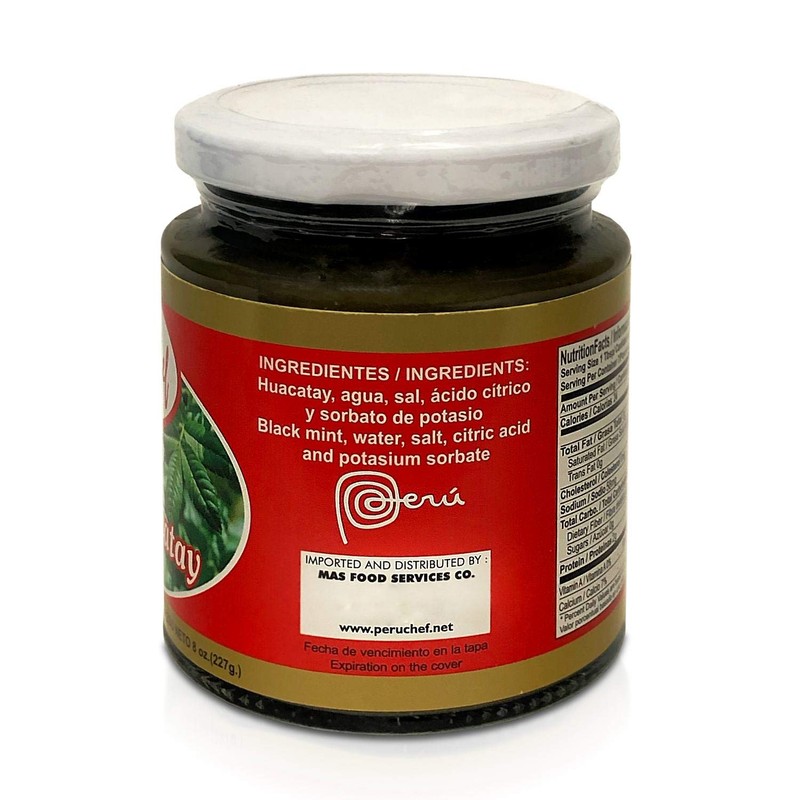 PeruChef Pasta de Huacatay | Black Mint Paste 8oz