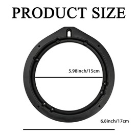 CCOQ 6.5In Speaker Adapter for Honda, Speakers Mounting Brackets Gasket Speaker Spacers Adapter, Car Door Stereo Audio Video Modified Gasket for Honda Accord Spritzer Civic Frontier CRV Colorado(2PCS)