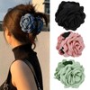 3 PCS Blooming Rose Flower Hair Clips Claws for Women,