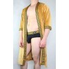 Zuppo Bata Descanso Sexy Elegante Hombre Ocre Terciopelo Zuppo Msi