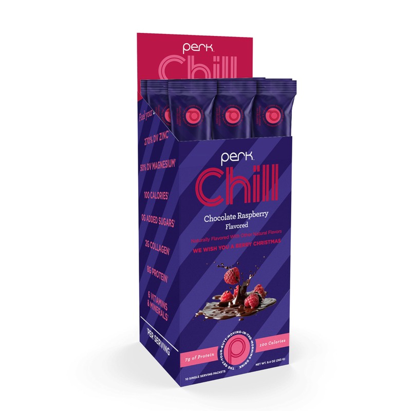 Perk Chill Chocolate Raspberry Flavored Drink Mix (10 Servings) -