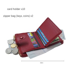 LZSXDWXY Women's Wallet, PU Leather Wallet Small Wallet Purse for Women