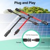 Maoligo Tool-free Solar Connector 6 mm² T-Solar Cable Adapter for