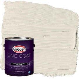 Glidden One Coat 1 gal. Southern Breeze/Beige Semi-Gloss Exterior Paint with Primer