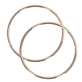 Round Shaped Purse Handles, 2 Pcs Replacement Metal Handbag Handles for DIY Bag Purse Handmade Bag Clutch Making, 10cm Inner Circle (Light Gold)
