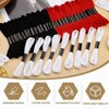 Set di 14 fili di filo da ricamo bianco, 120