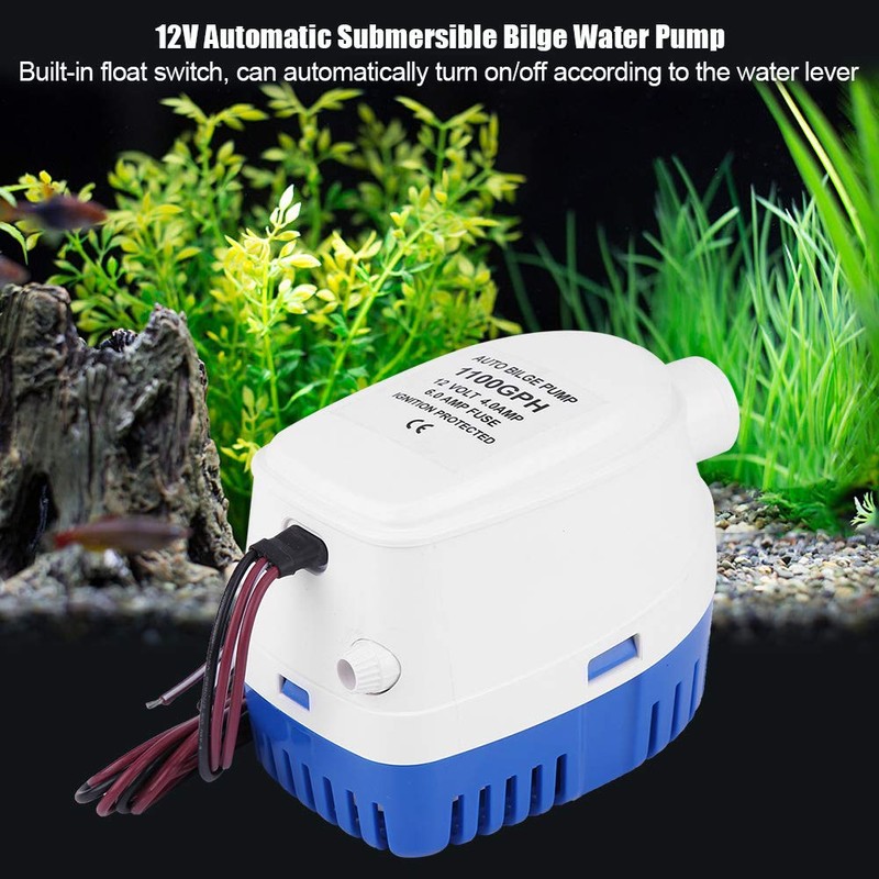 Bomba de sentina automática de 1100gph, bomba de agua de