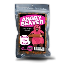 Angry Beaver Spicy Snack Blend - Funny Snacks for Men and Women - Premium Trail Mix, Weird Stocking Stuffer, Made in the USA