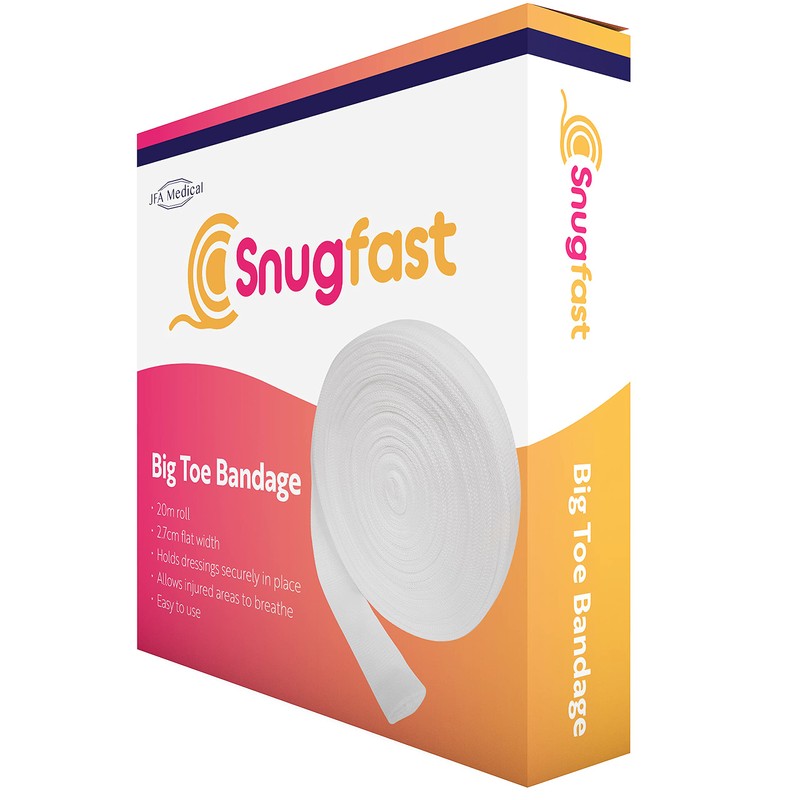 Snugfast Big Toe Tubular Gauze Bandage Dressing 2.7cm x 20m