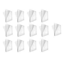 10Pcs Transparent Wall Mounted Replacement Sticky Pads for Kitchen Bathroom Shower Caddy Organizer Rack Holder Nail Free Adhesive Hooks, Shower Caddies, Shower Accessories (Double-Sided Sticker)