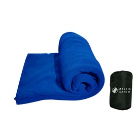 MYSTIC EARTH Sleeping Bag, Envelope-shaped, Inner Shruff, Fleece, Large Size, Thermal, Disaster Preparedness Blanket, Earthquake Prevention, Disaster Prevention, Camping, Sleepovers, Multi-functional,