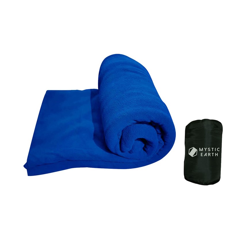 MYSTIC EARTH Sleeping Bag, Envelope-shaped, Inner Shruff, Fleece, Large Size,