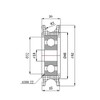 ZAB-S C52/10LL Profile Plastic Roller with Ball Bearing for Rope