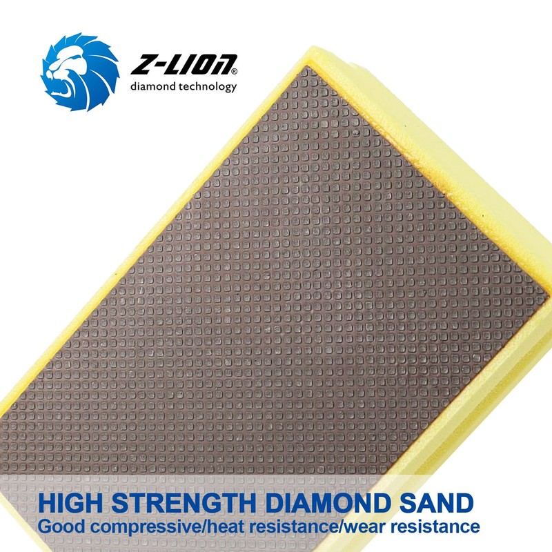 Z-Lion Electroplated Diamond Hand Polishing Pads Foam Back for Granite