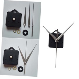 KONTONTY Silver Clock Movement Kit with Clock Hands and Motor for DIY Repair - Includes Watch Core No Battery - Perfect for Home and School Projects