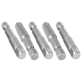 A14041800ux0341 Socket Adapter Set 1/4" Hex Shank to 1/4" Impact Driver/Drill (Pack of 5)