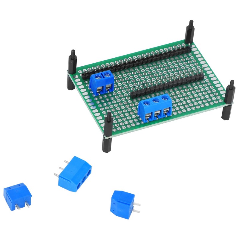 QWORK® 46 Stück Leiterplattenset, Doppelseitige Prototyp-Leiterplatten, PCB Board Kit mit