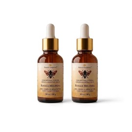 Pack 2 Miel Melipona Pura 100% Natural y Cruda Royale Mélipona de Natural Ourganics, Miel Virgen de Abeja Nativa Maya (Melipona Beecheii), Cosecha Sustentable, Frasco Dropper 30 ml / 40 g (Pack 2)