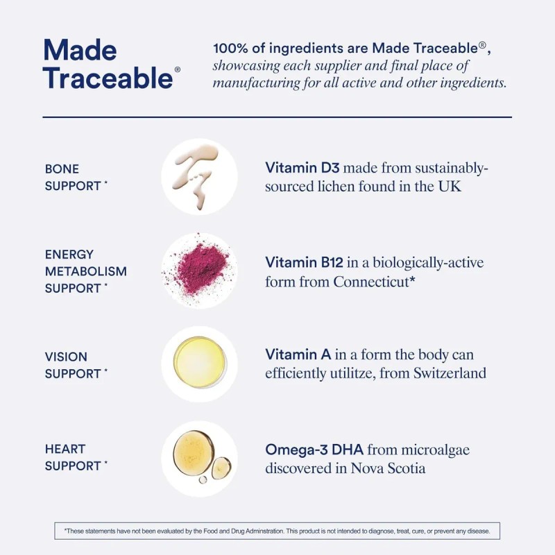 Multivitaminas Ritual Para Hombres 50+ 60 Cápsulas Veganas