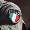 AXEN Italy Shield Patch, Embroidered Italian Flag Tactical Patches Hook