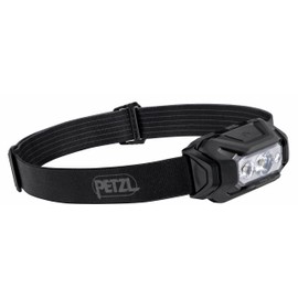 PETZL - ARIA 2 RGB Headlamp - 450 Lumens, Black, Supplied with three AAA/LR03 Batteries