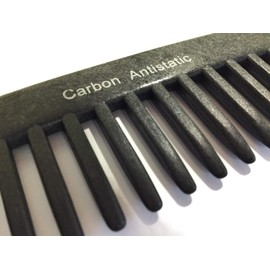 Strähnenboy Hercules Sägemann 232 Carbon Comb Anthracite 13 cm 18 Teeth Curling Comb Afro Comb Coarse Tooth C232a Anti-Static