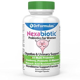 DrFormulas Nexabiotic 23 Probióticos para mujeres y hombres con Lactobacillus Acidophilus, Bifidobacterium Infantis, Saccharomyces Boulardii,...      