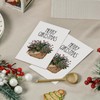 Horaldaily 100 Christmas Disposable Paper Decorative Guest Napkins, Holly Berry