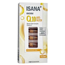 ISANA Q10 Anti-Wrinkle Concentrate 14 ml 7 x 2 ml for Demanding Skin, Anti-Age Protect Complex & Acaiberry Extract, Proven Anti-Wrinkle Effect