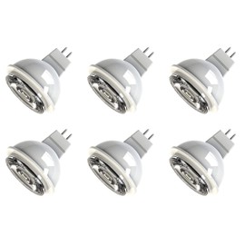 GE (6 Bulbs) 21359 LED MR16 spot Light Bulb, 7 watt, 350 Lumen, Soft White 3000K, 900 Series, GU5.3 Base, Non-dimmable Light Bulb