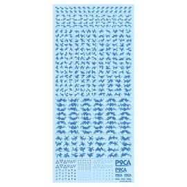 Haikyu Parts Pixel Camouflage Decal 2 Blue 1 Piece Plastic Model Decal P9CA-BLU