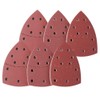 60pcs Mouse Detail Sander Sanding Pads 11 Holes Hook and
