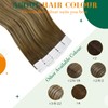 Easyouth Human Hair Extensions Tape in Ombre Hair Tape in