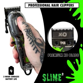 TPOB Slime 2 Professional Hair Clippers Collection (Black with Splatts)