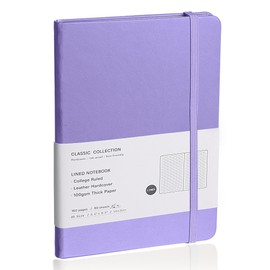 EMOMAS Lined Journal Notebook, (Mauve), 160 Pages, Medium 5.7 inches x 8 inches - 100 gsm Thick Paper, Hardcover