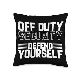 Security Shirts For Men Camera Saying Defend Yourself Security Throw Pillow, 16x16, Multicolor