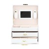 3 Tiers PU Leather Jewelry Storage Case Display Box Holder