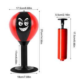 Ziyero Desktop Punching Bag,Boxing Bag Speed Balls Boxing High-Performance Spring Chassis & Strong Suction for Kids, Teenagers, Adult