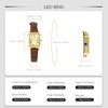 LEO RING Gold Watches for Women Luxury Analog Wrist Watch