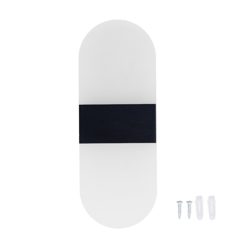 LED Wall Light Acrylic 360° Up Down 6W Warm Modern