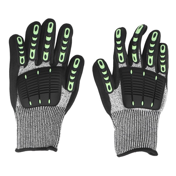 1 Pair Mechanic's Gloves, Approx. 9.4 Inches Work Glove, Impact-resistant,