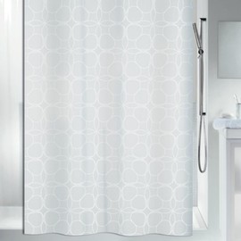 Spirella Shower Curtain textile Filigran white