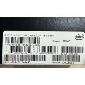 Intel Pentium G2030 3,00 GHz SR163 LGA 1155 processor CPU desktop Factory Sealed