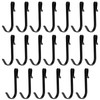 KALIONE 20 Pcs J Shaped Clip-on Hook Stainless Steel Wire