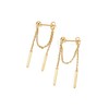 PAVOI 18K Yellow Gold Plated Sterling Silver Posts Drop Dangle