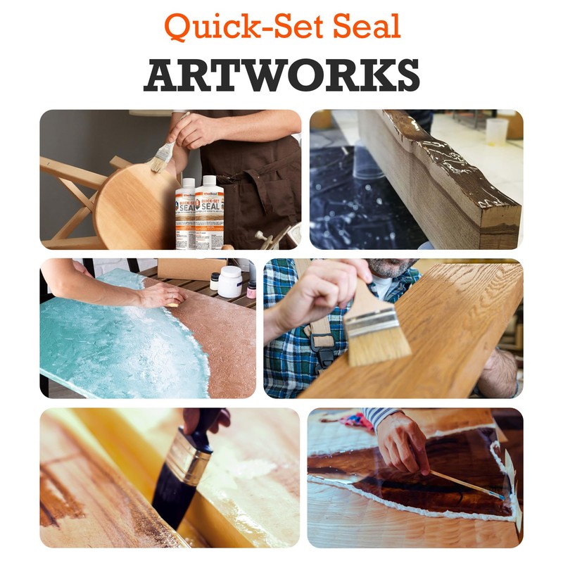 WiseBond Quick Set Seal 1-Quart Kit, Epoxy Resin Seal Wood