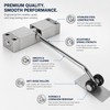 Adjustable Spring Door Closer for Interior Doors – Stainless Steel