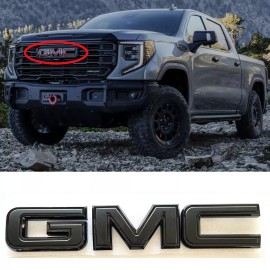 GMC NEW Front Emblem Black kit For 2019 - 2024 GMC Sierra 1500 2500HD 3500HD