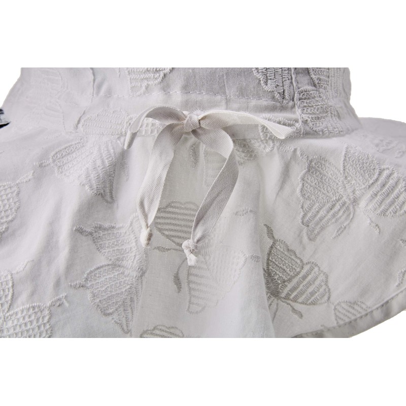 Sterntaler Baby Girl Hat with Tie Band Hat, White